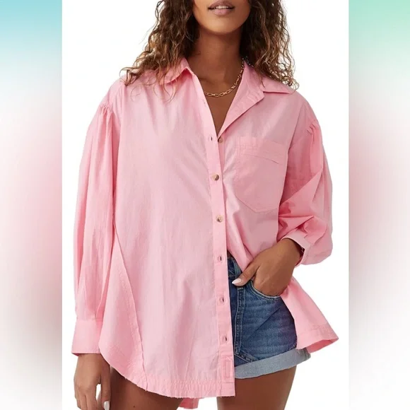 We The Free Pink Happy Hour Shirt - Picture 3 of 5